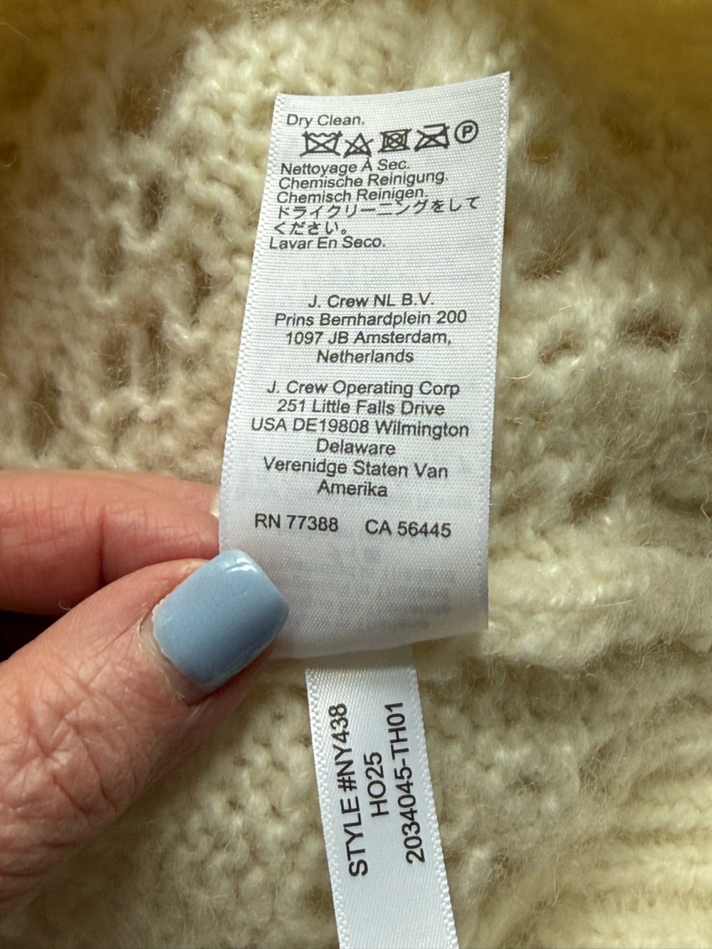 Madewell Cream Lace Stitch Long Sleeve Carsi Pullover Sweater S NWT - Picture 6 of 6